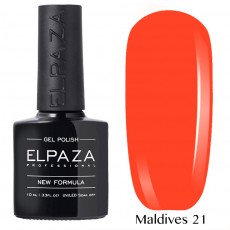Гель-лак Elpaza Neon Collection неоновая серия 10мл MALDIVES 21